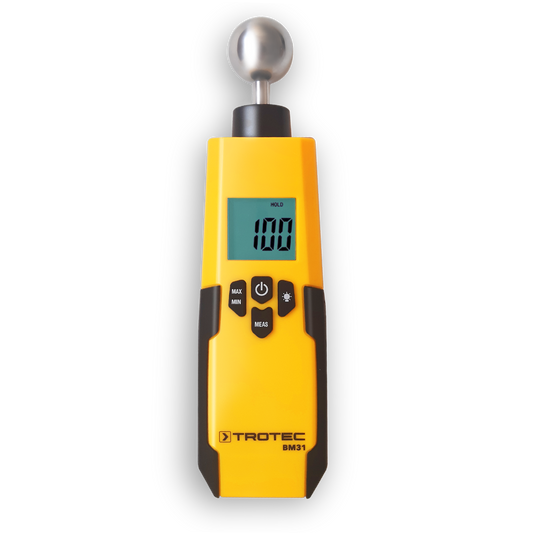 Wall moisture measuring device